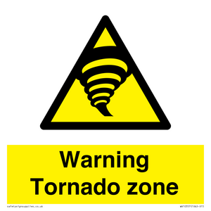 Warning Tornado zone